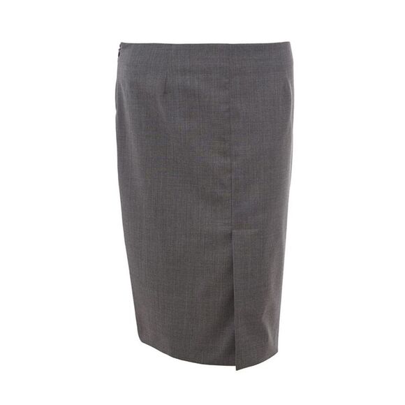 Lardini Chic Gray Wool Pencil Women's Skirt - Picture 1 of 6